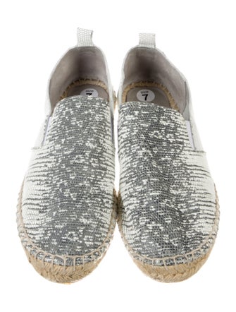 Vince Leather Printed Espadrilles