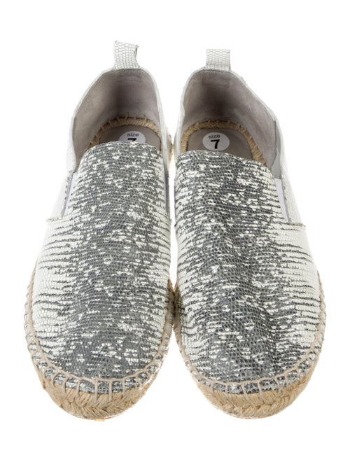 Vince Leather Printed Espadrilles