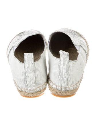 Vince Leather Printed Espadrilles