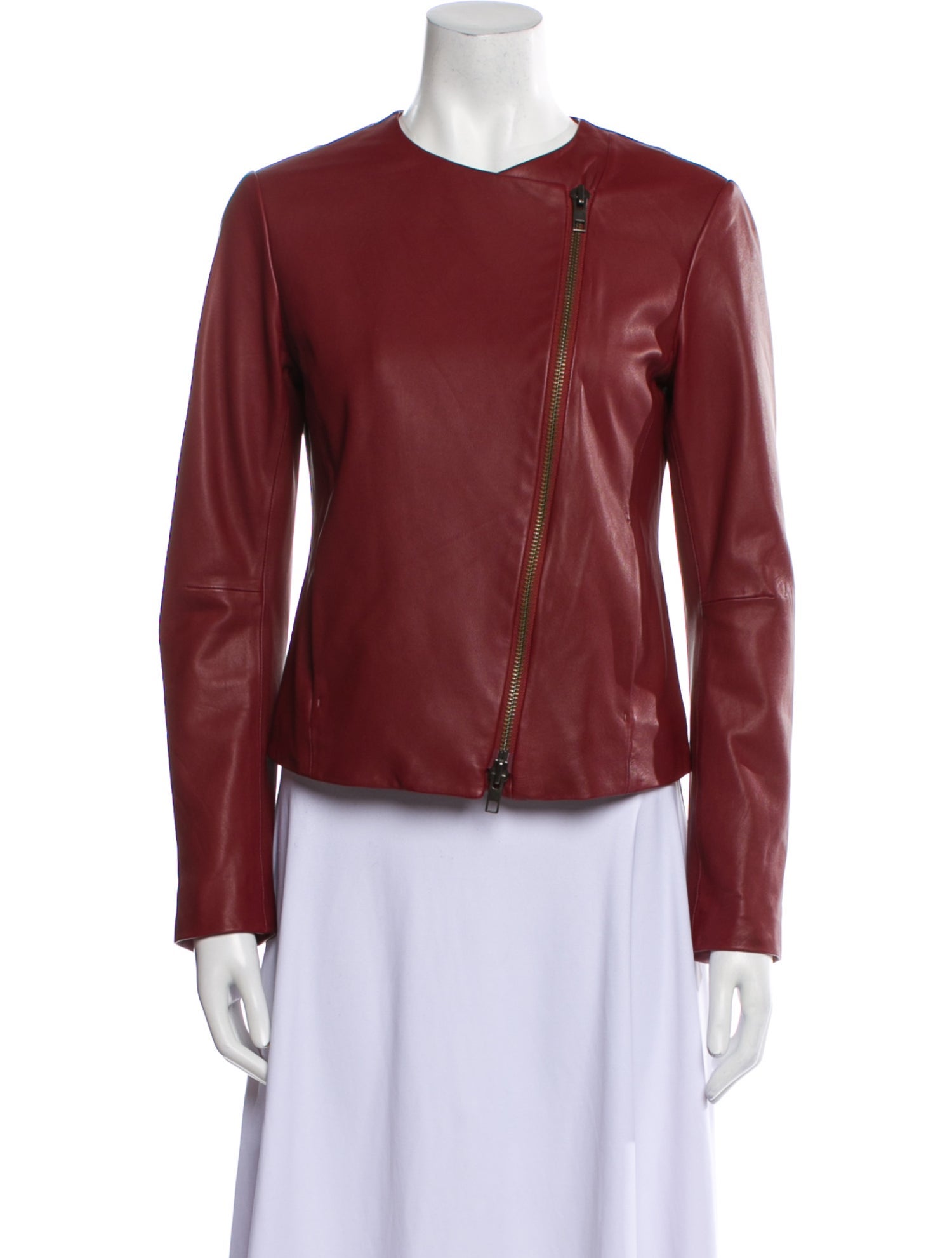 Vince Lamb Leather Biker Jacket