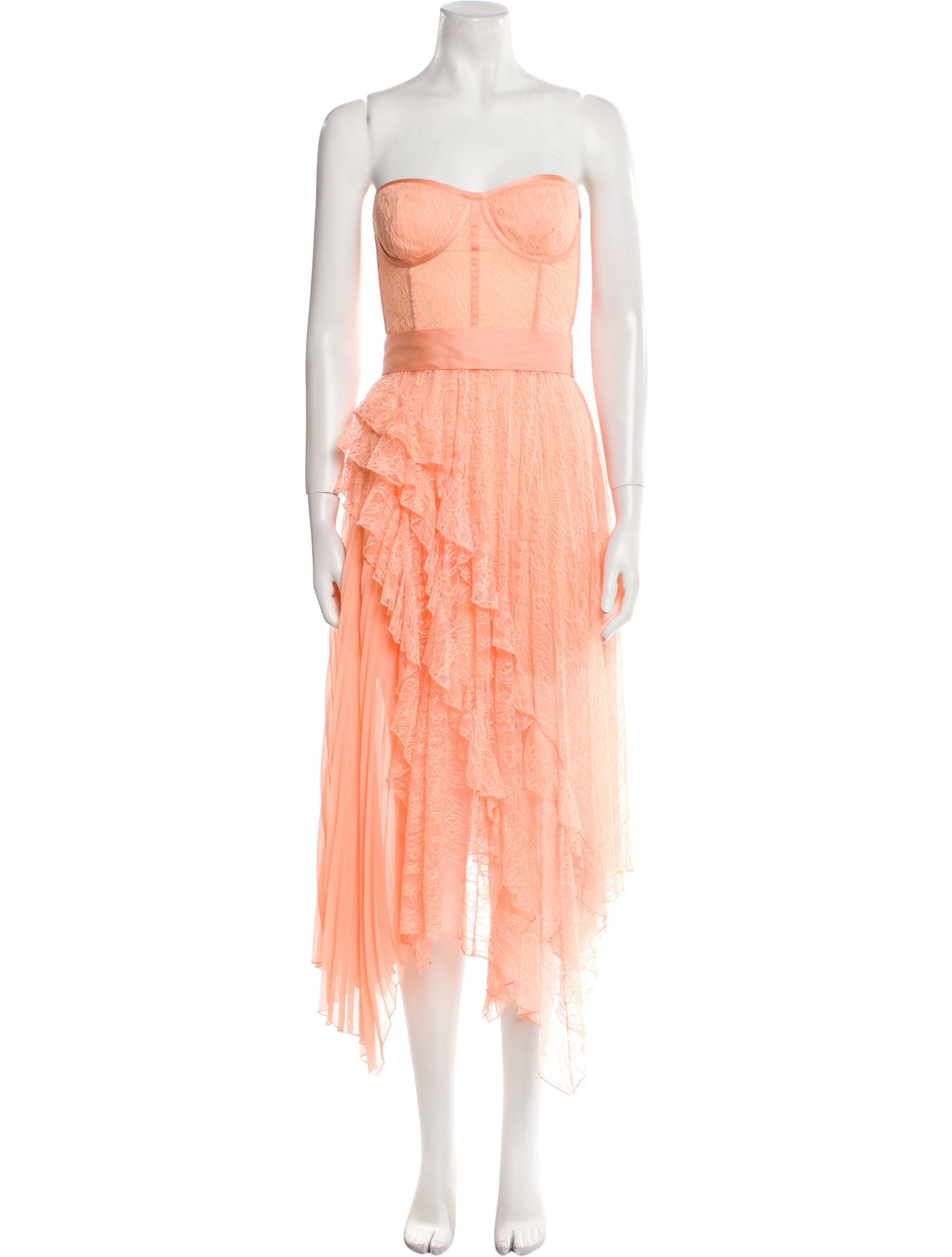 Vince Lace Pattern Midi Length Dress