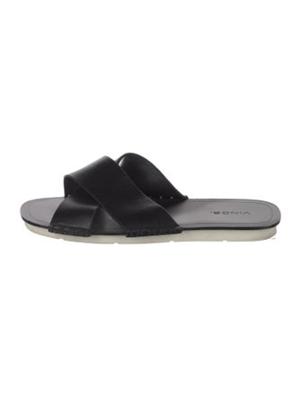 Vince Leather Slides
