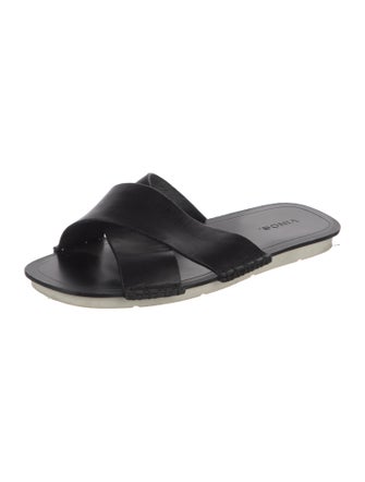 Vince Leather Slides
