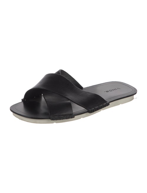 Vince Leather Slides