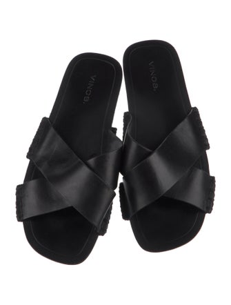Vince Leather Slides