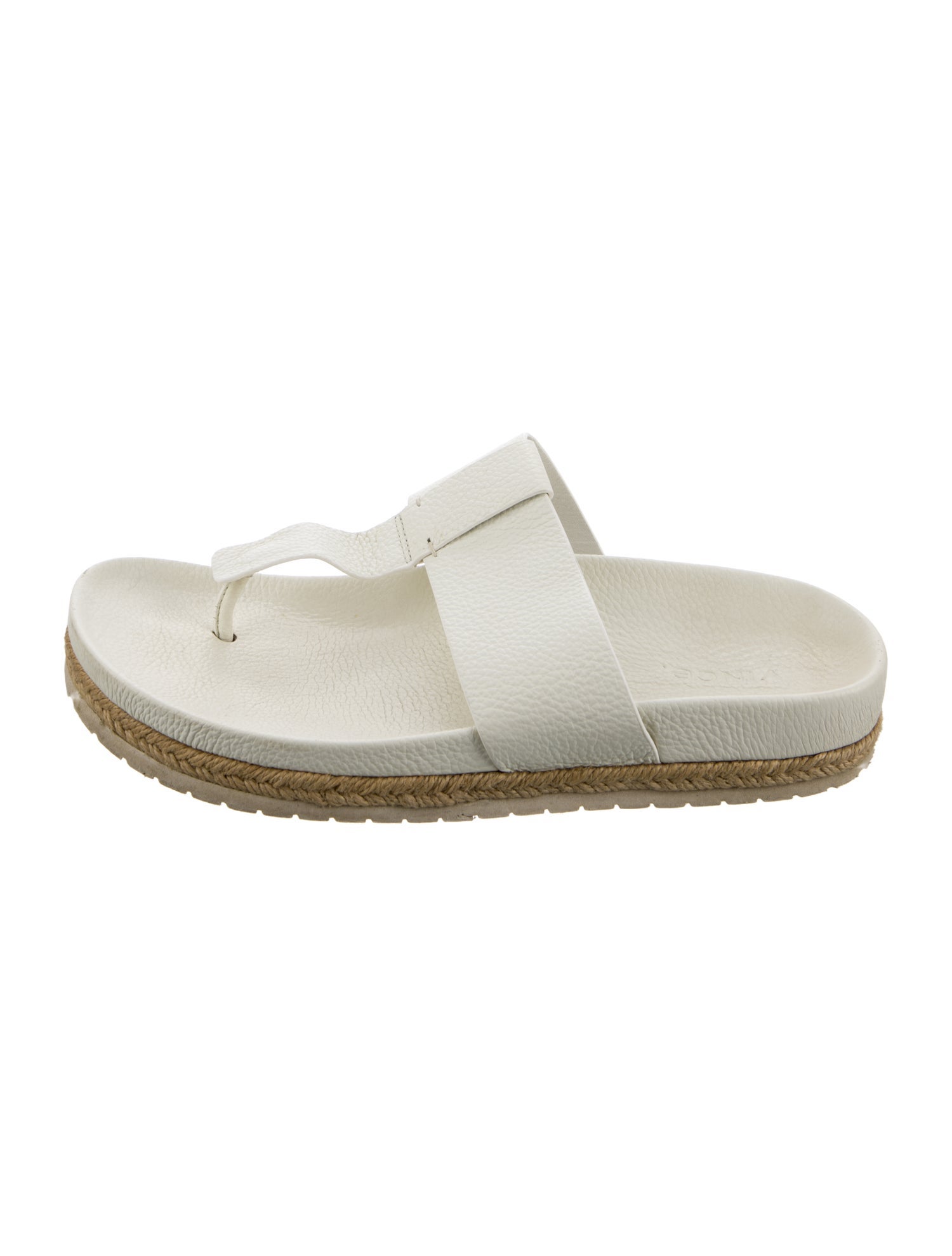 Vince Leather Flip Flops