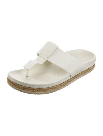 Vince Leather Flip Flops