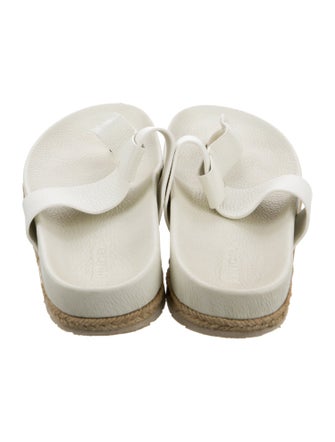 Vince Leather Flip Flops