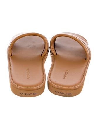 Vince Leather Slides