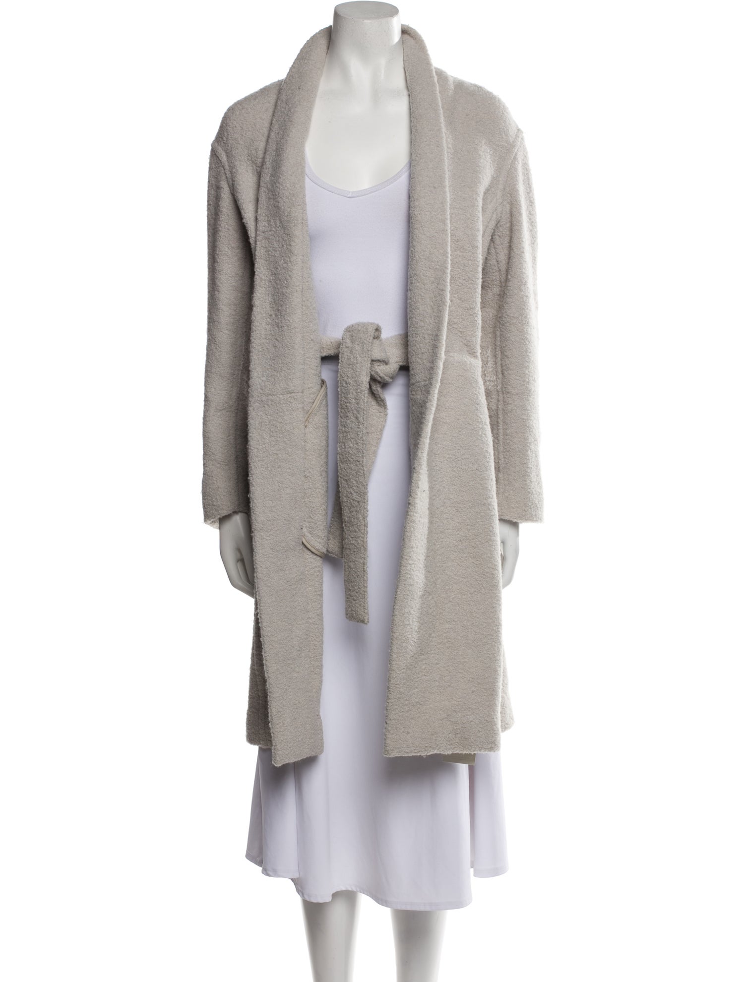 Vince Wool Faux Fur Coat