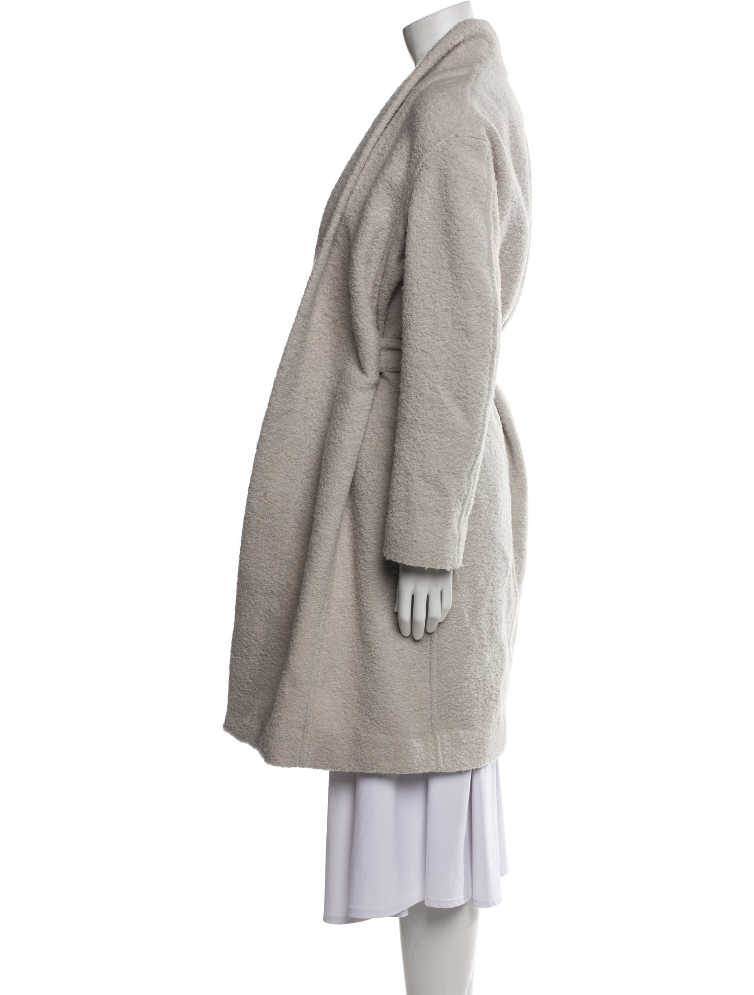 Vince Wool Faux Fur Coat