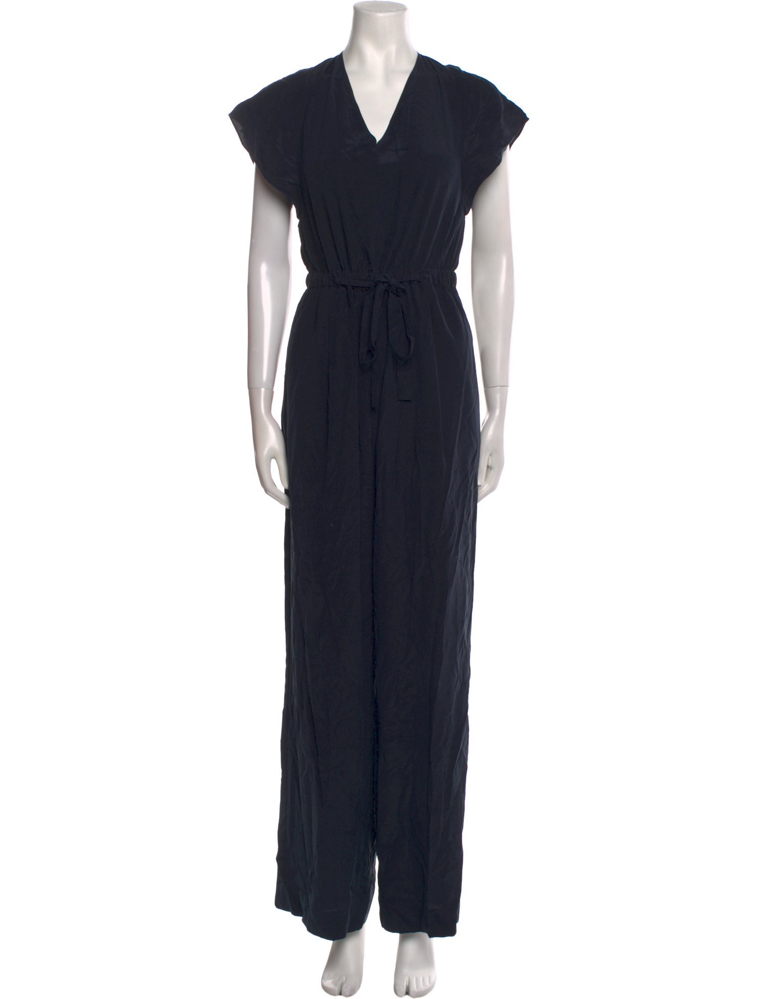Vince Silk V-Neck Jumpsuit