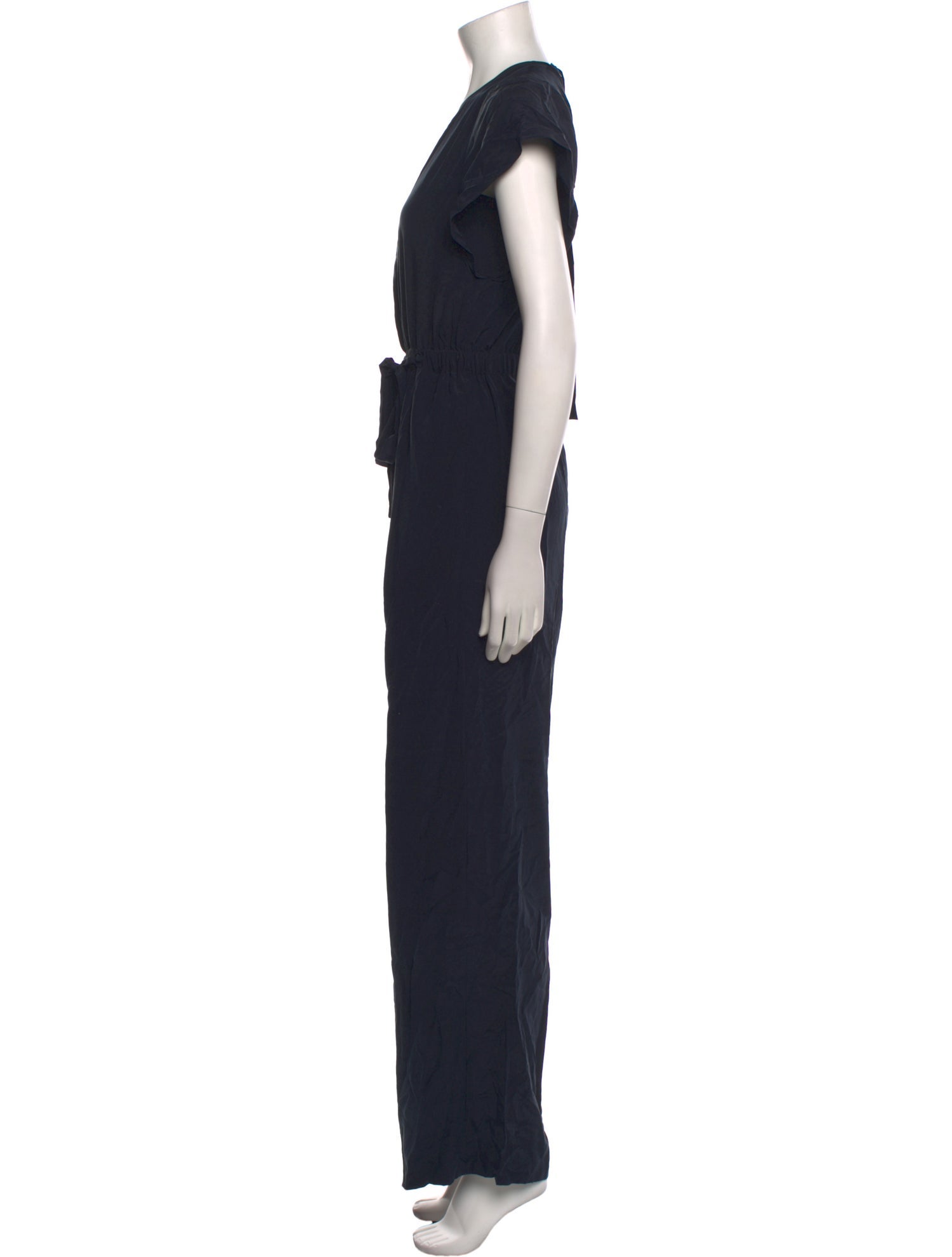 Vince Silk V-Neck Jumpsuit