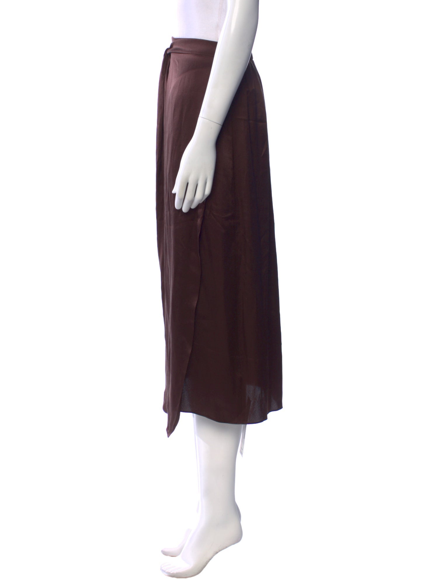 Vince Silk Midi Length Skirt