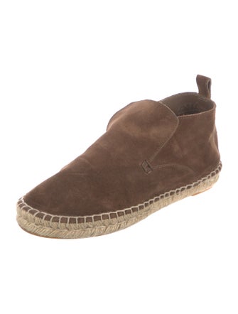 Vince Suede Whipstitch Trim Espadrilles