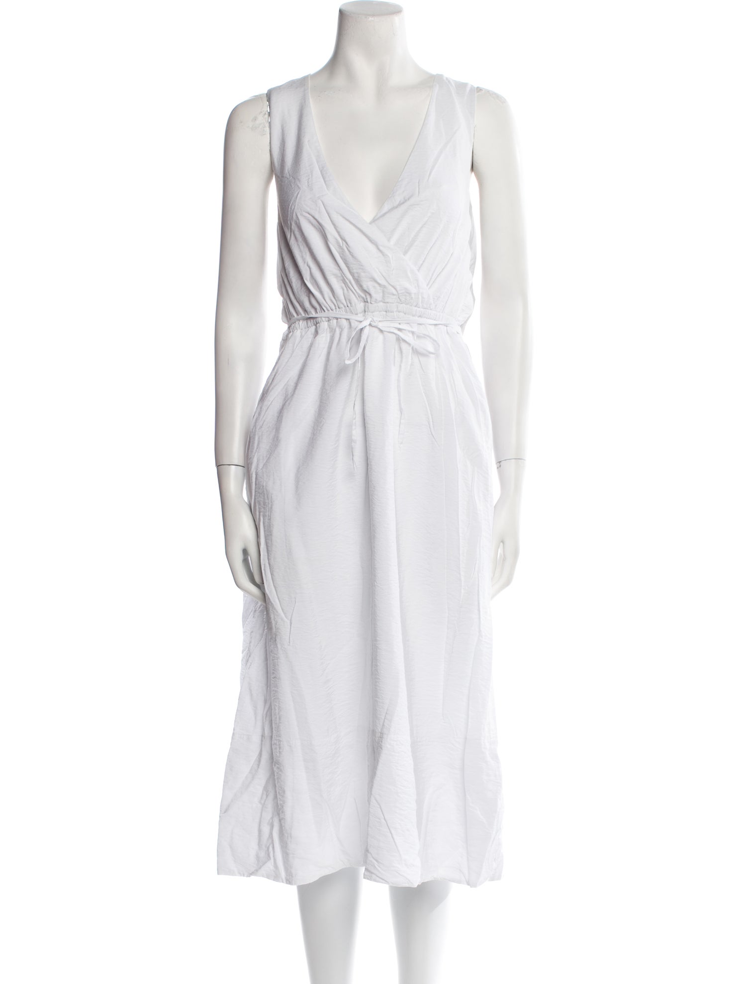 Vince V-Neck Midi Length Dress