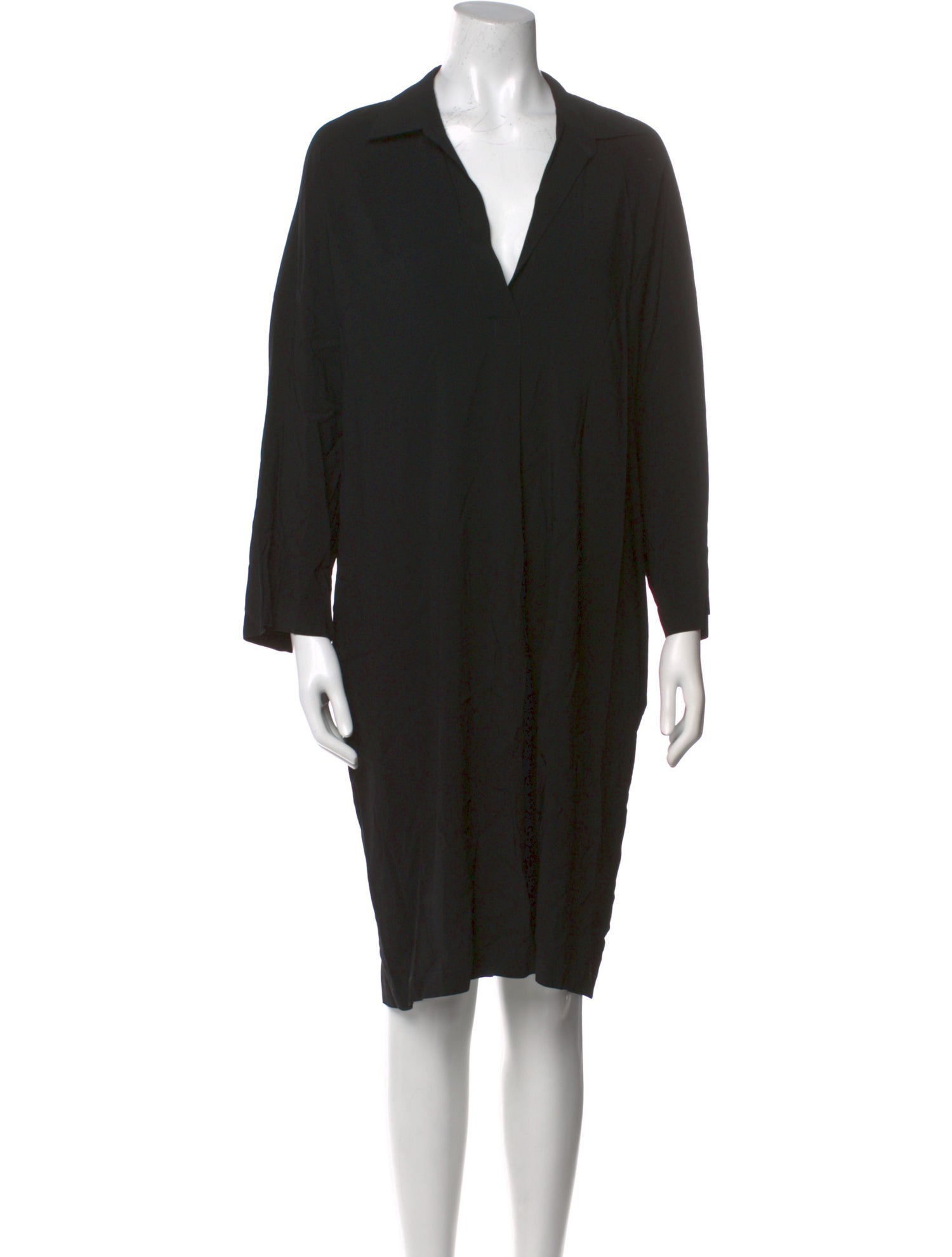 Vince V-Neck Knee-Length Dress