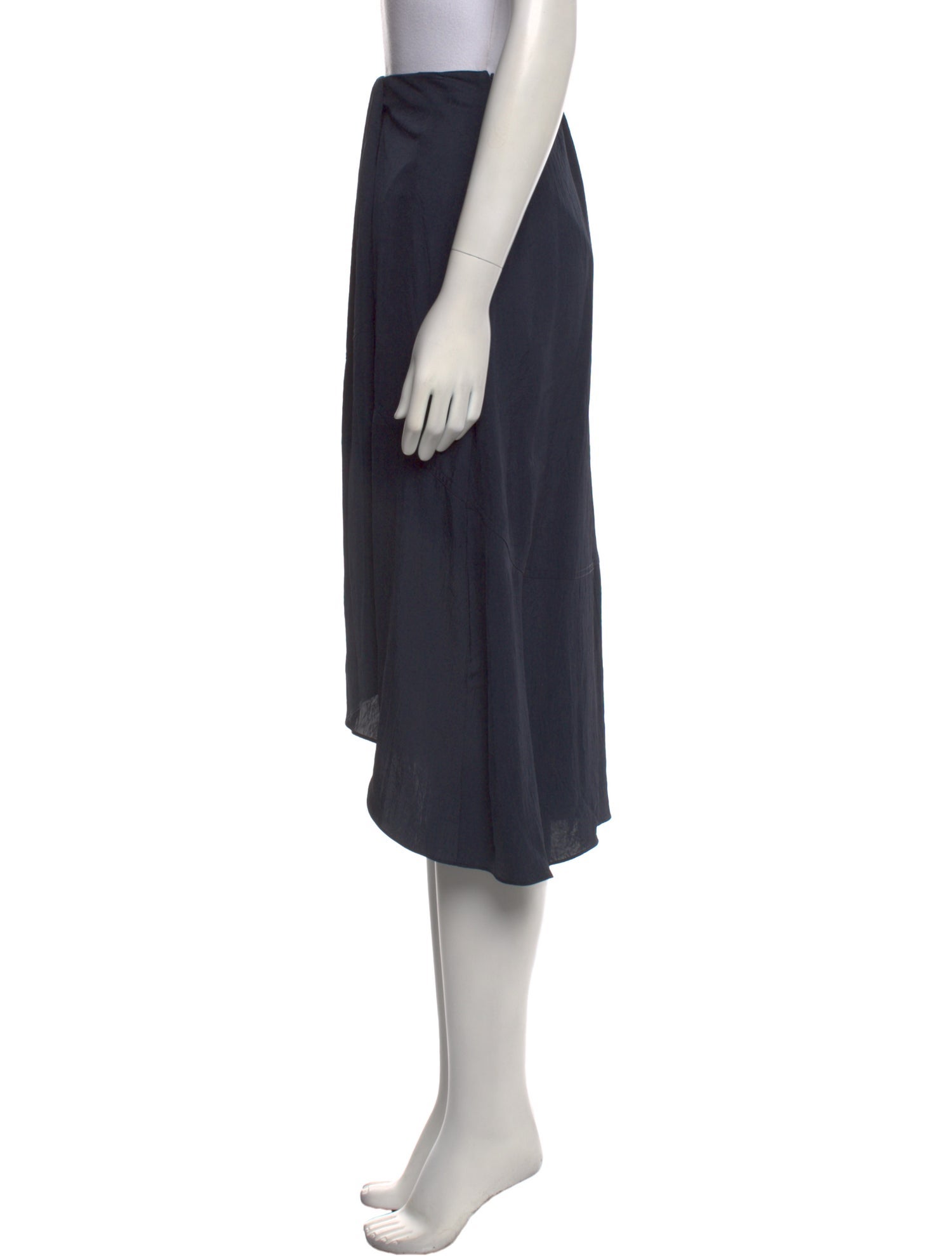 Vince Pleated Accents Midi Length Skirt