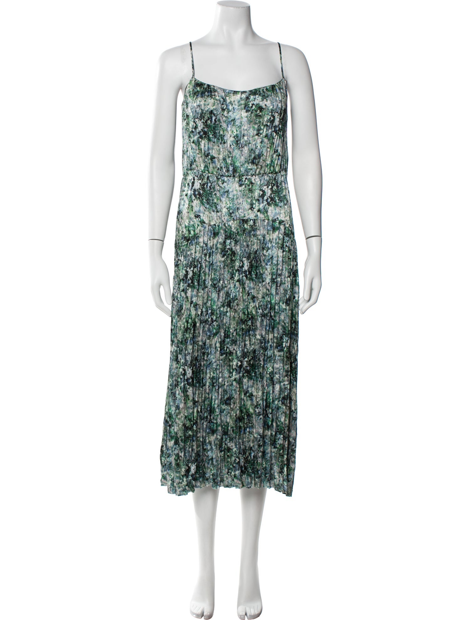 Vince Floral Print Long Dress
