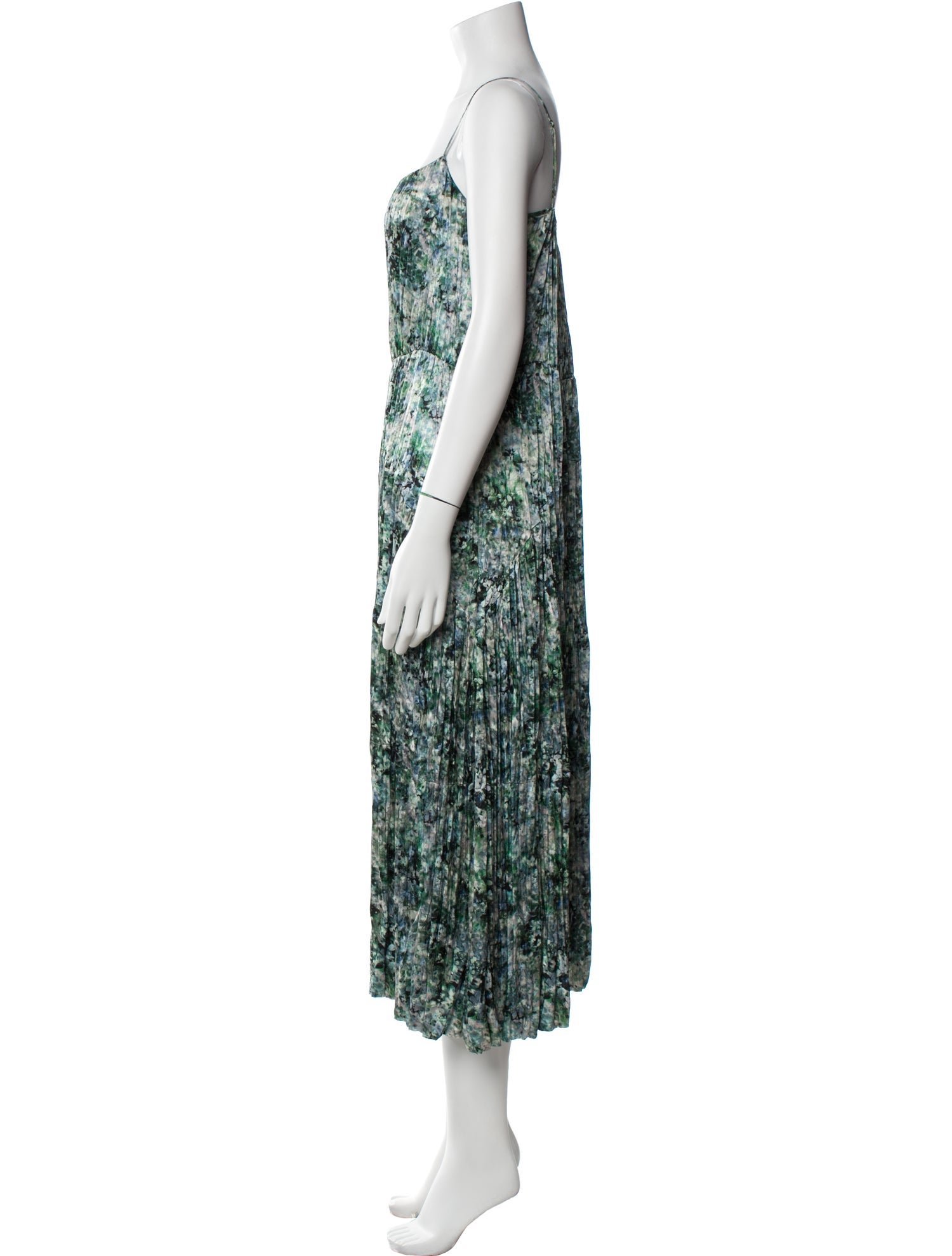 Vince Floral Print Long Dress