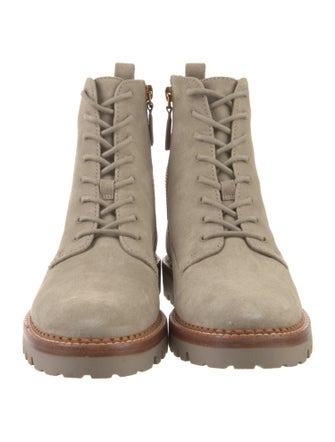 Vince Suede Combat Boots