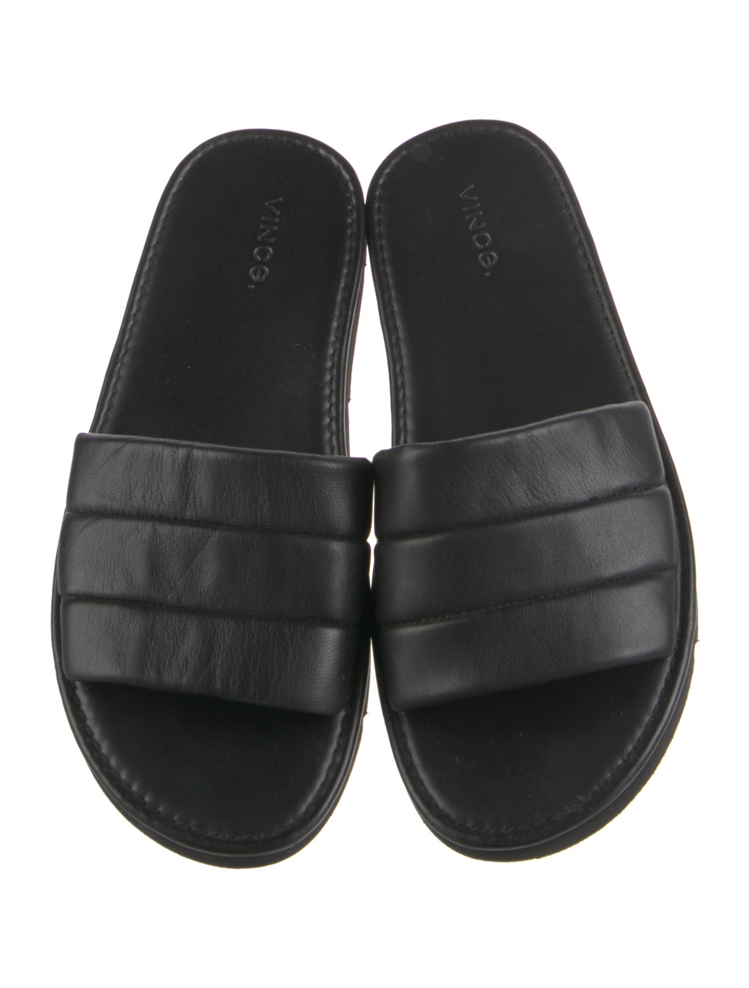 Vince Leather Slides