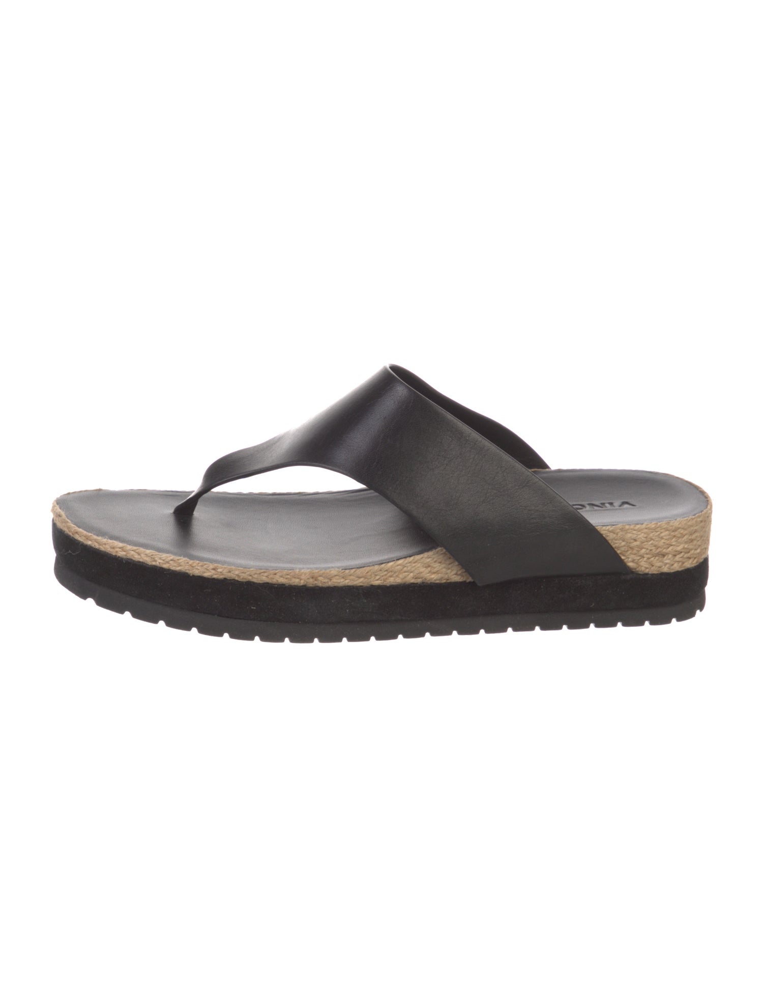 Vince Leather Flip Flops