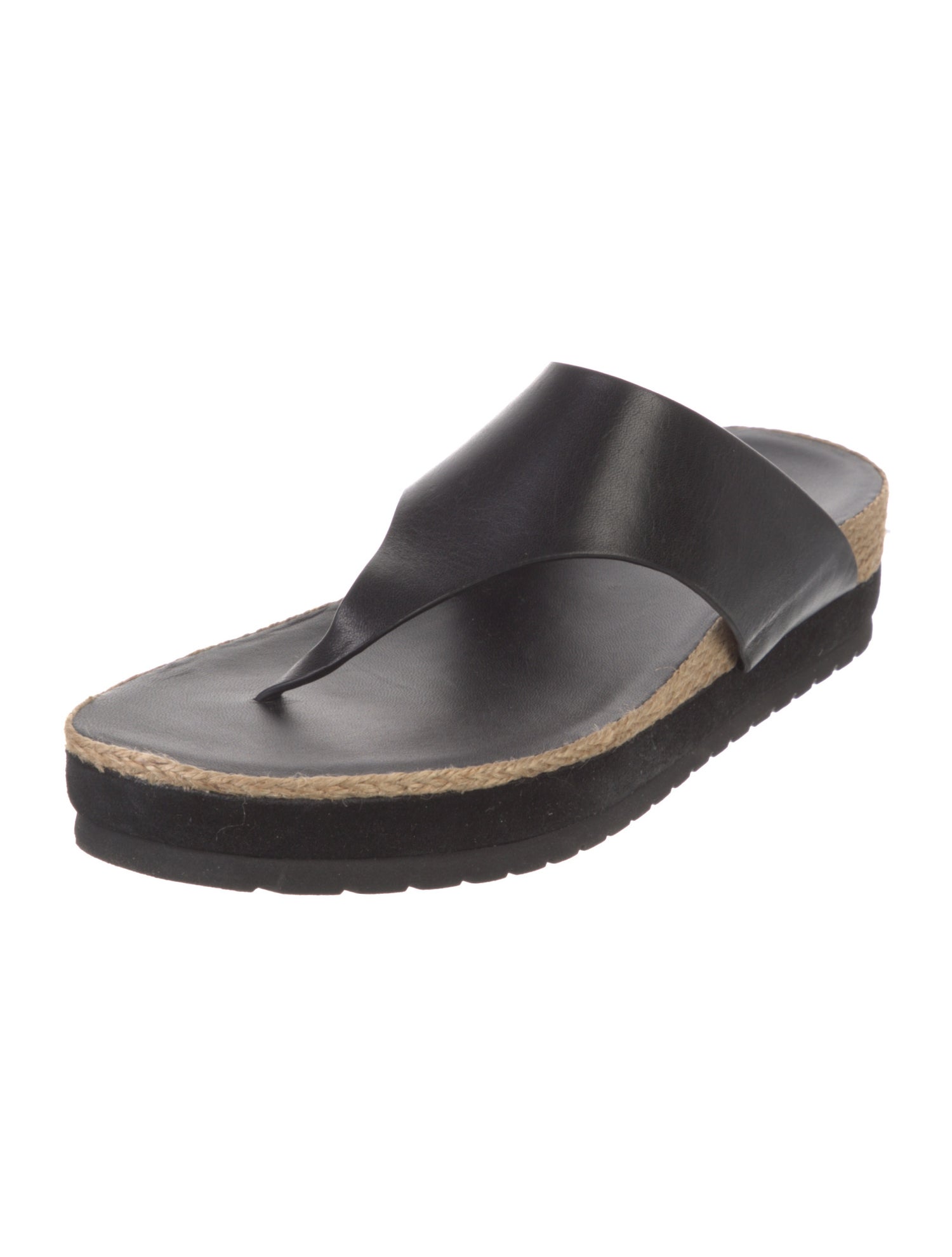 Vince Leather Flip Flops