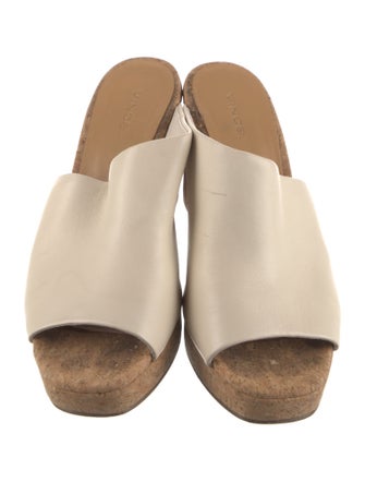 Vince Leather Slides