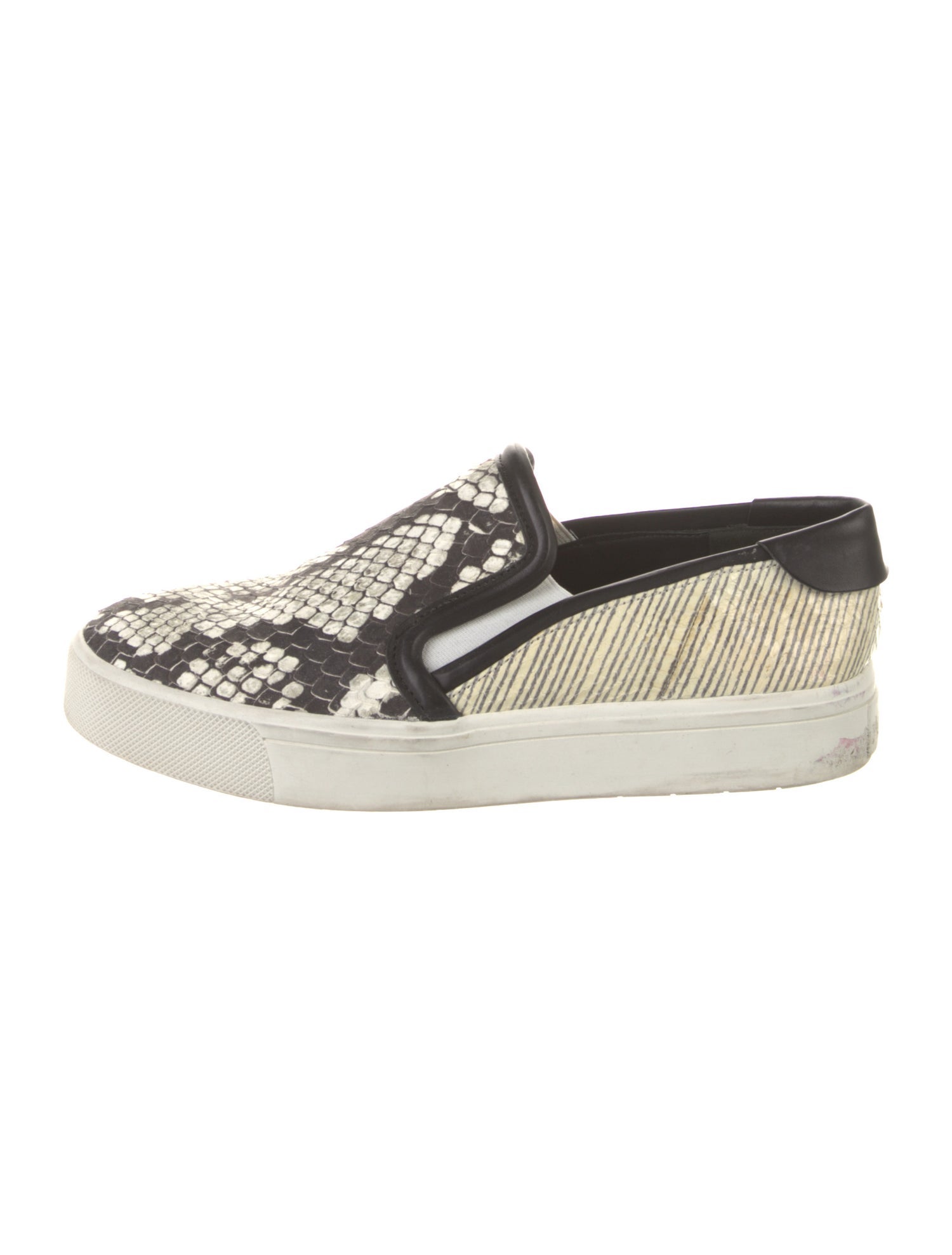 Vince Leather Printed Sneakers