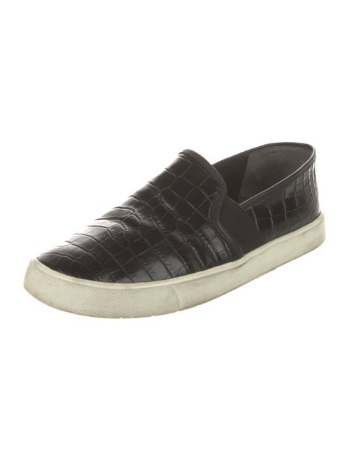 Vince Embossed Leather Sneakers