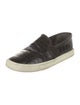 Vince Embossed Leather Sneakers