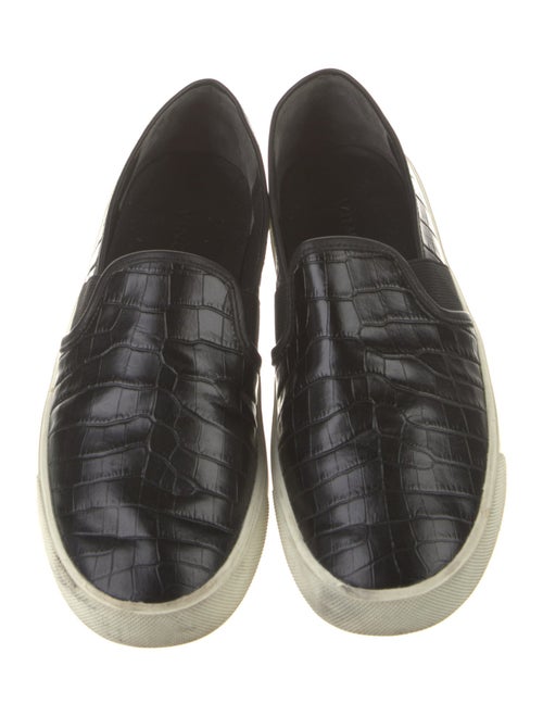 Vince Embossed Leather Sneakers