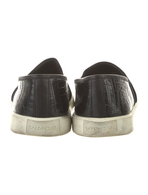 Vince Embossed Leather Sneakers