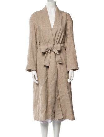 Vince Wool Faux Fur Coat