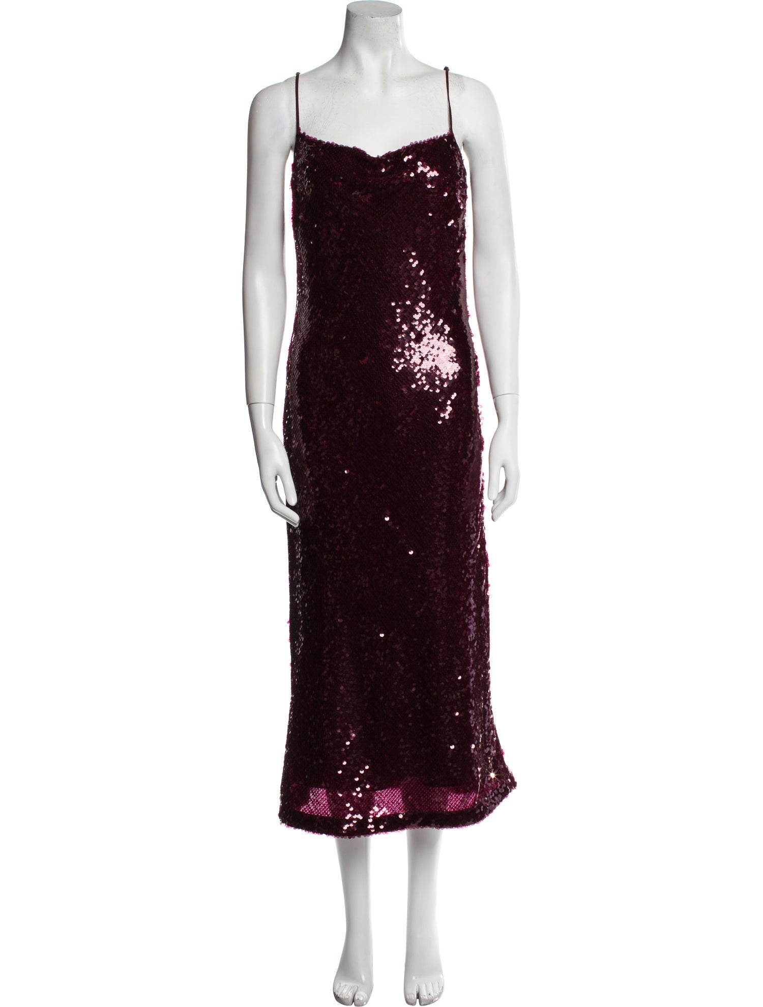 Vince Square Neckline Midi Length Dress