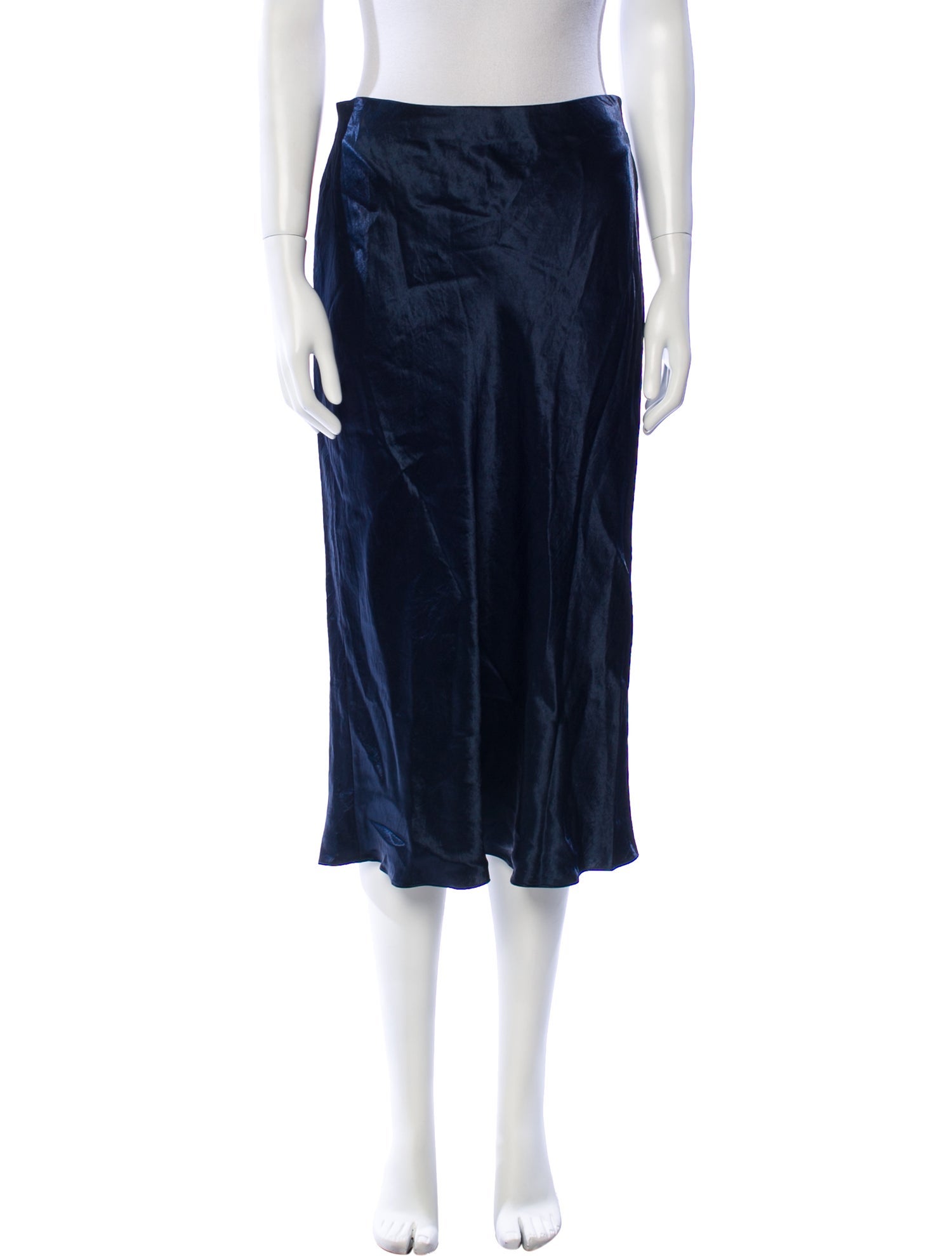 Vince Pleated Accents Midi Length Skirt