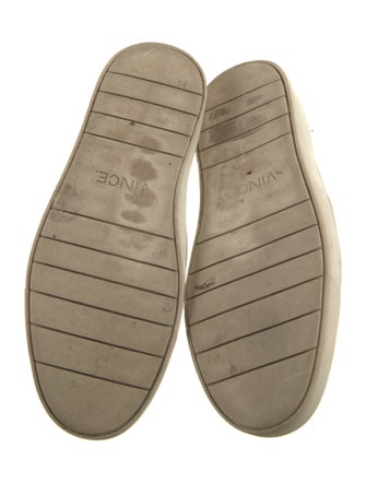 Vince Leather Colorblock Pattern Loafers