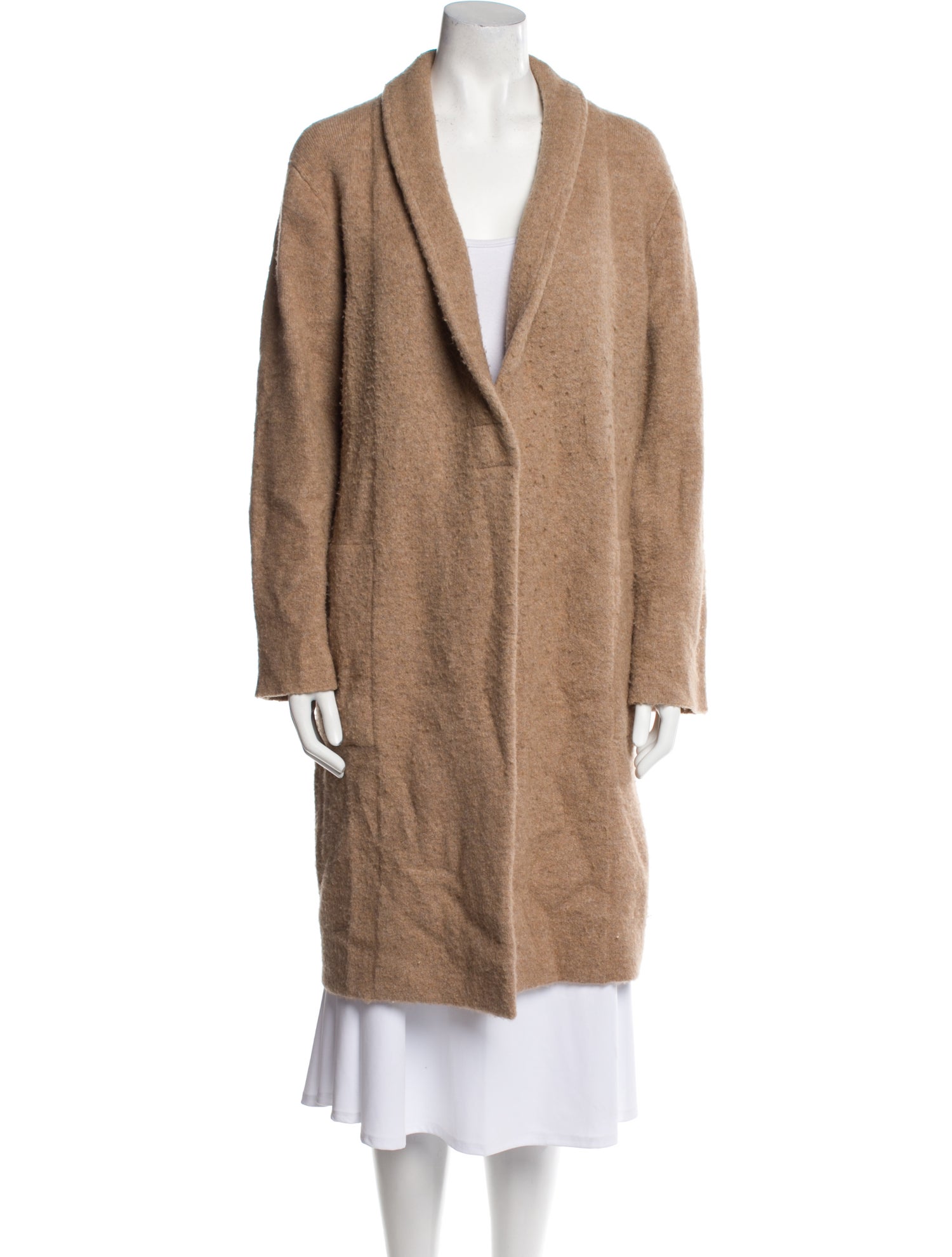 Vince Merino Wool Faux Fur Coat