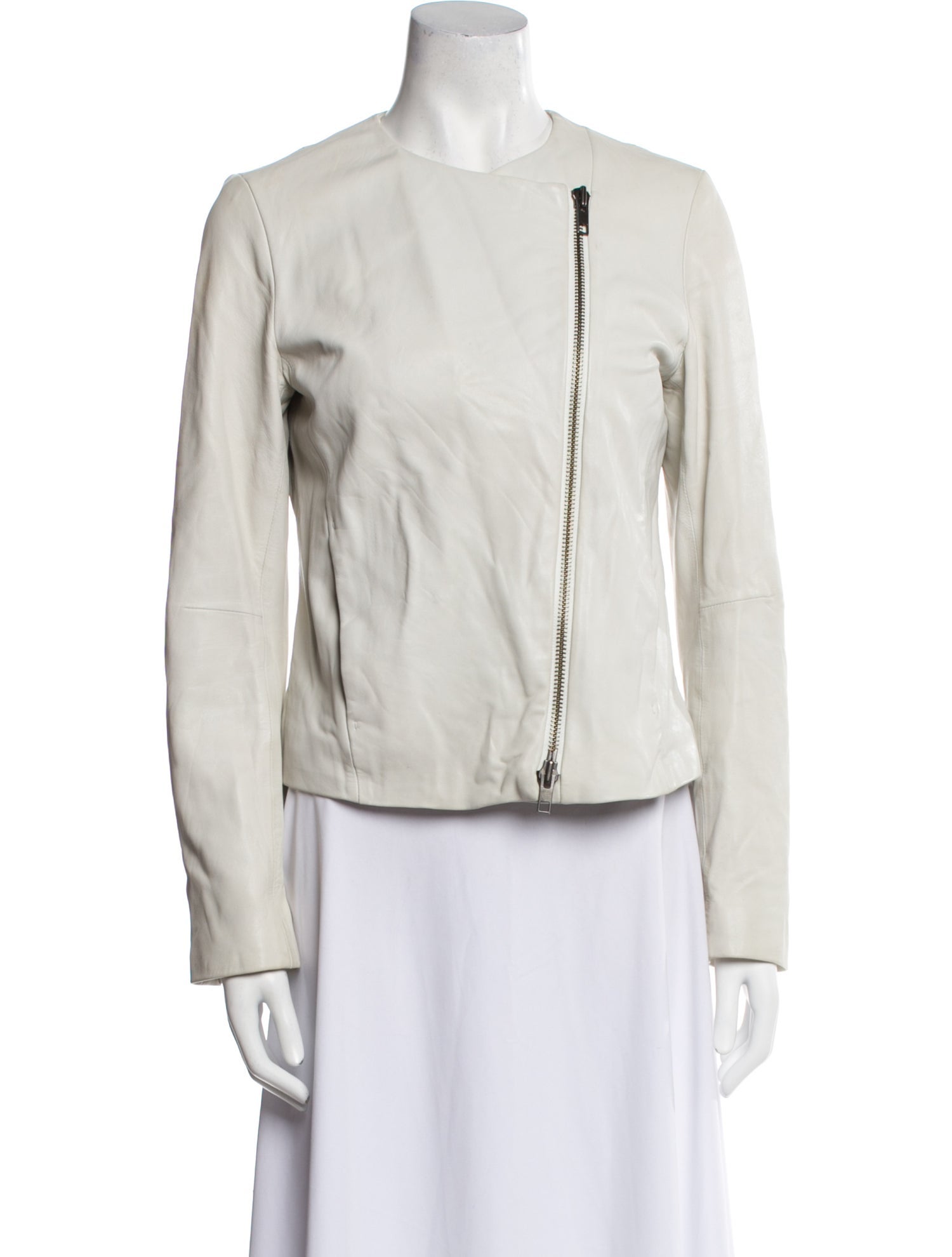 Vince Lamb Leather Biker Jacket