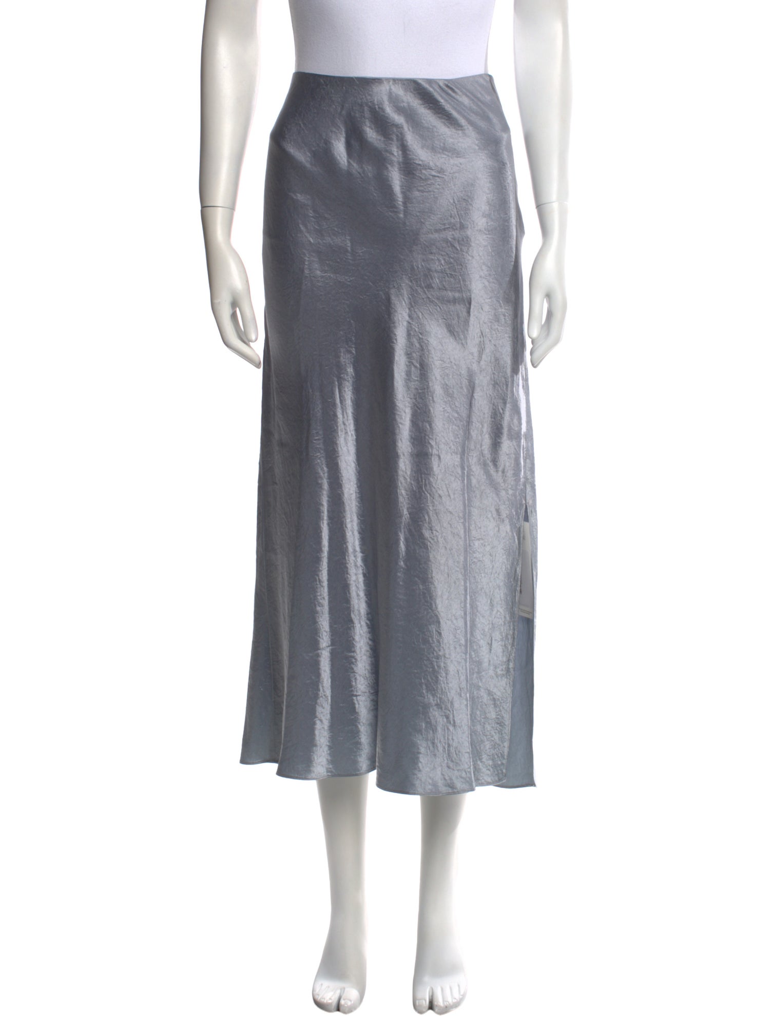 Vince Raw-Edge Trim Midi Length Skirt