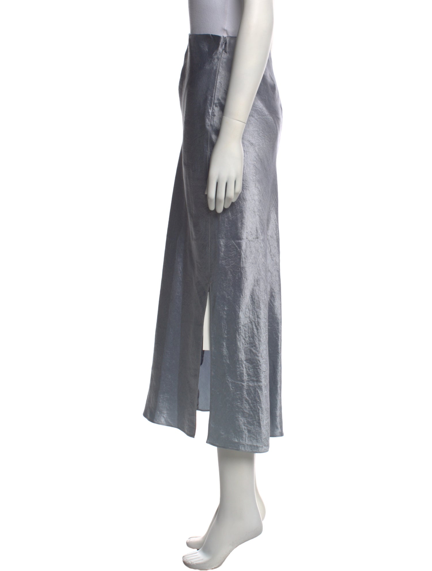 Vince Raw-Edge Trim Midi Length Skirt