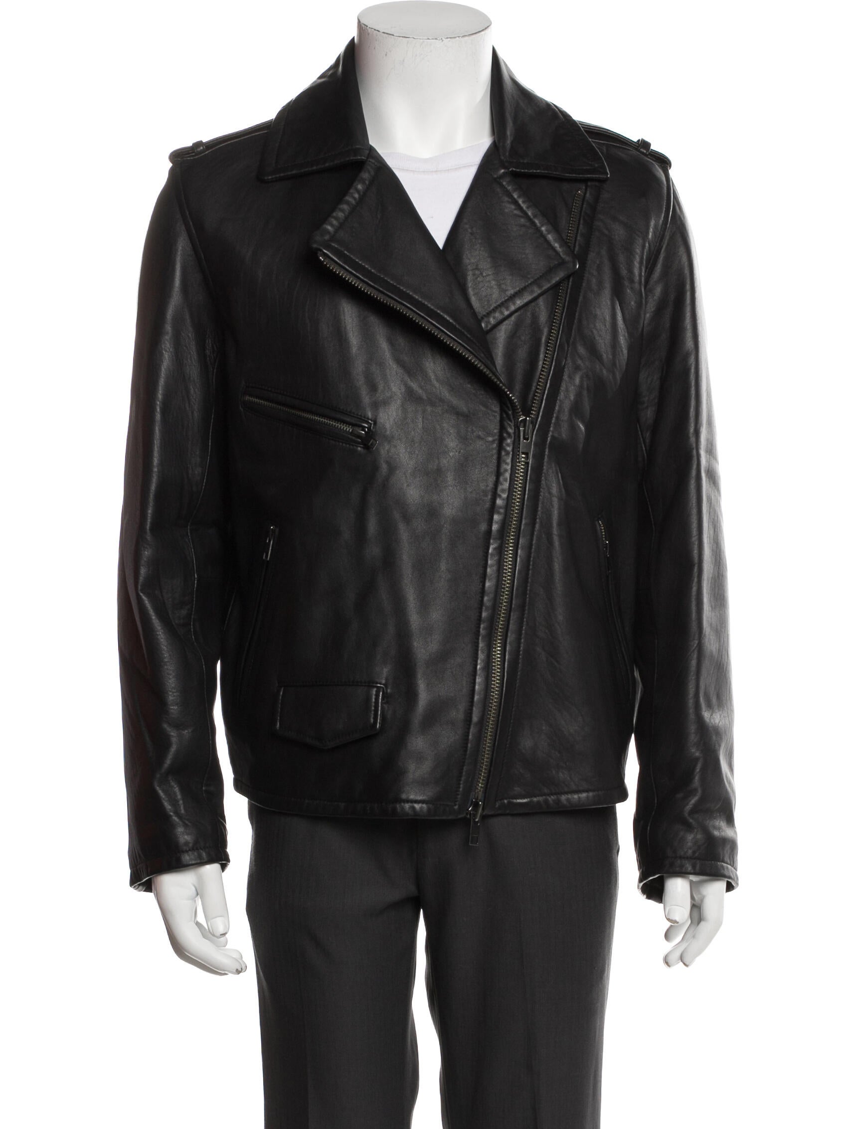 Vince Lamb Leather Moto Jacket