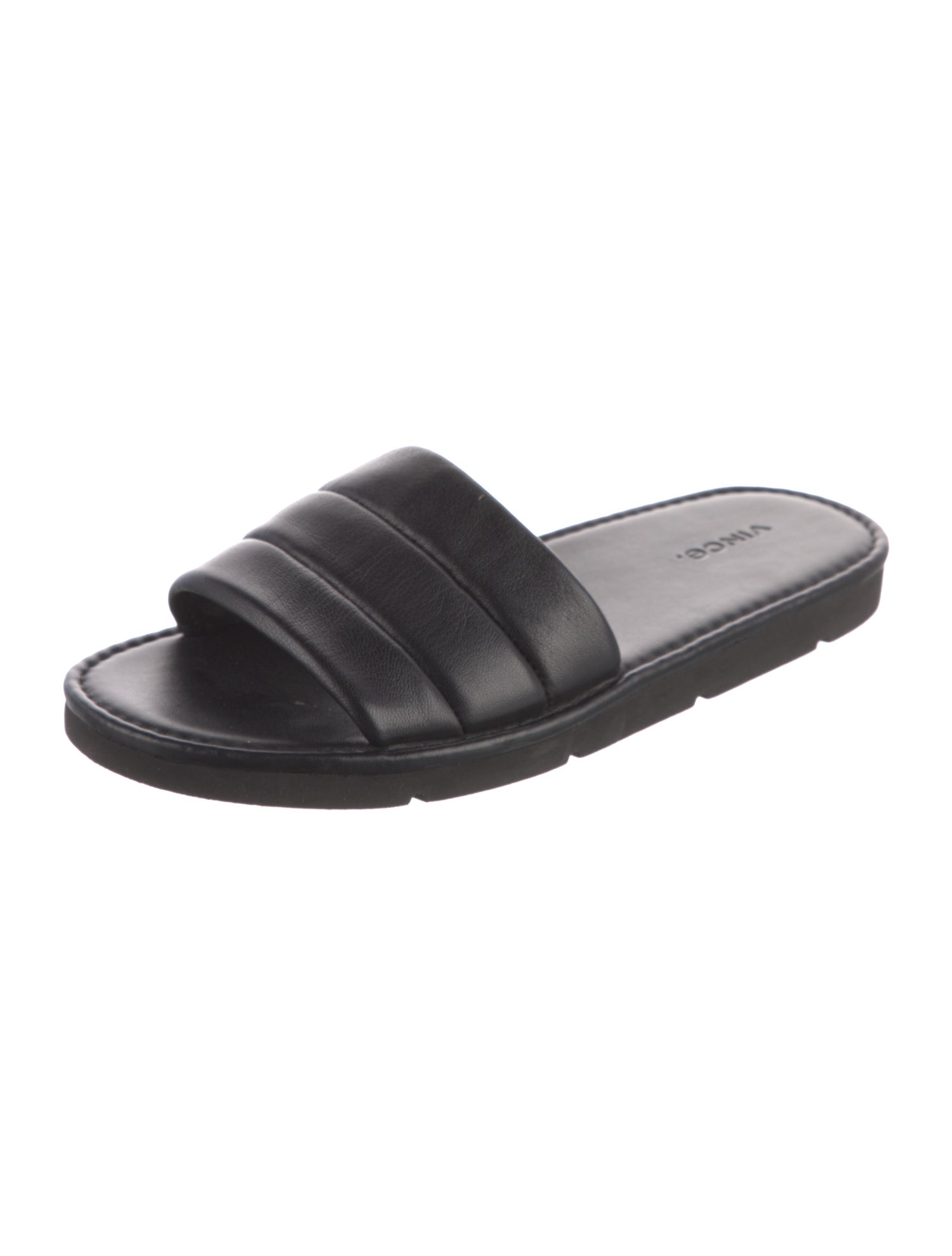 Vince Leather Slides