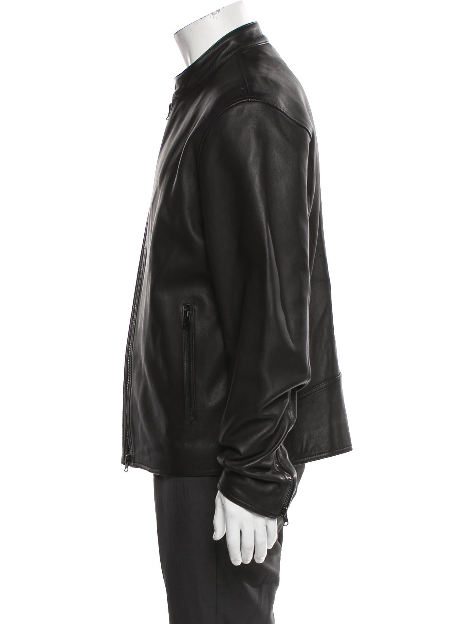 Vince Lamb Leather Moto Jacket