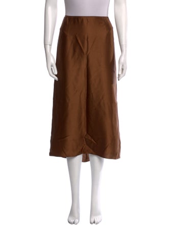 Vince Silk Midi Length Skirt