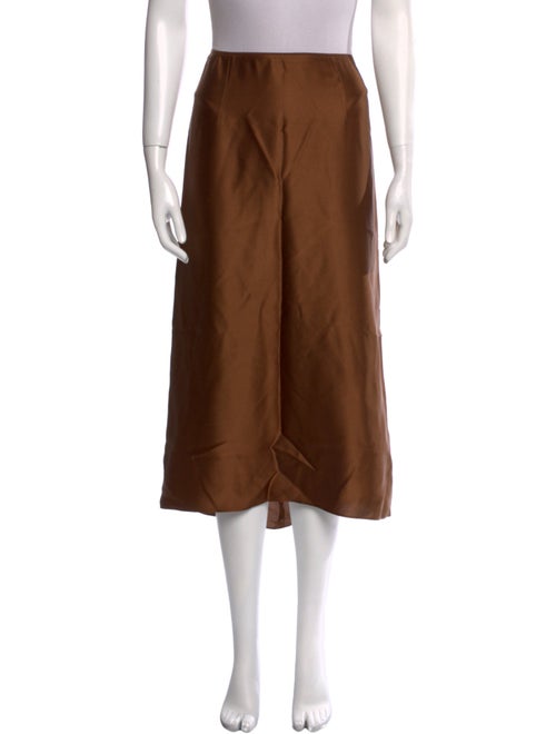 Vince Silk Midi Length Skirt