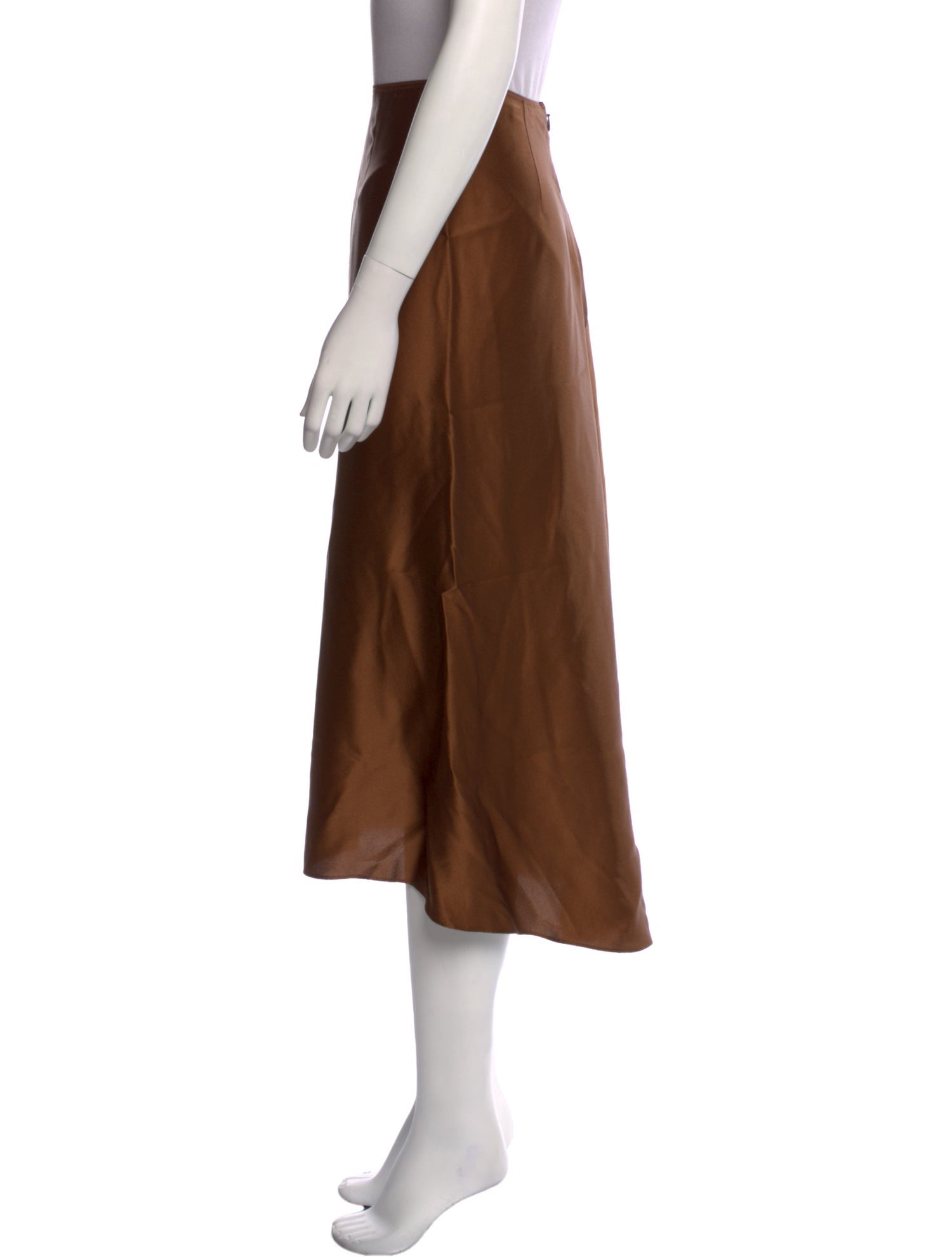 Vince Silk Midi Length Skirt