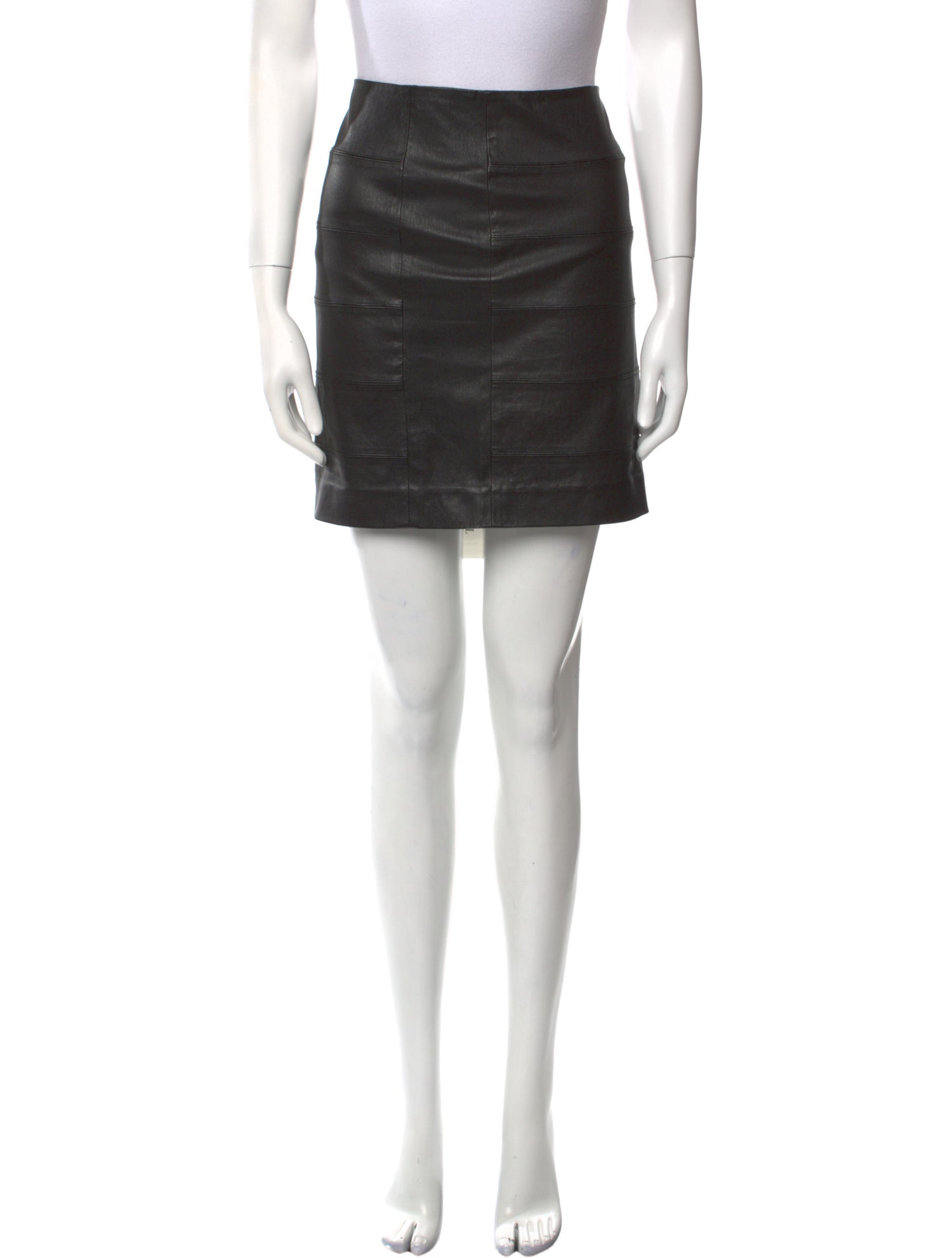 Vince Leather Mini Skirt
