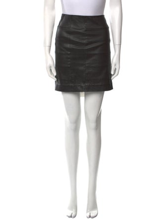 Vince Leather Mini Skirt